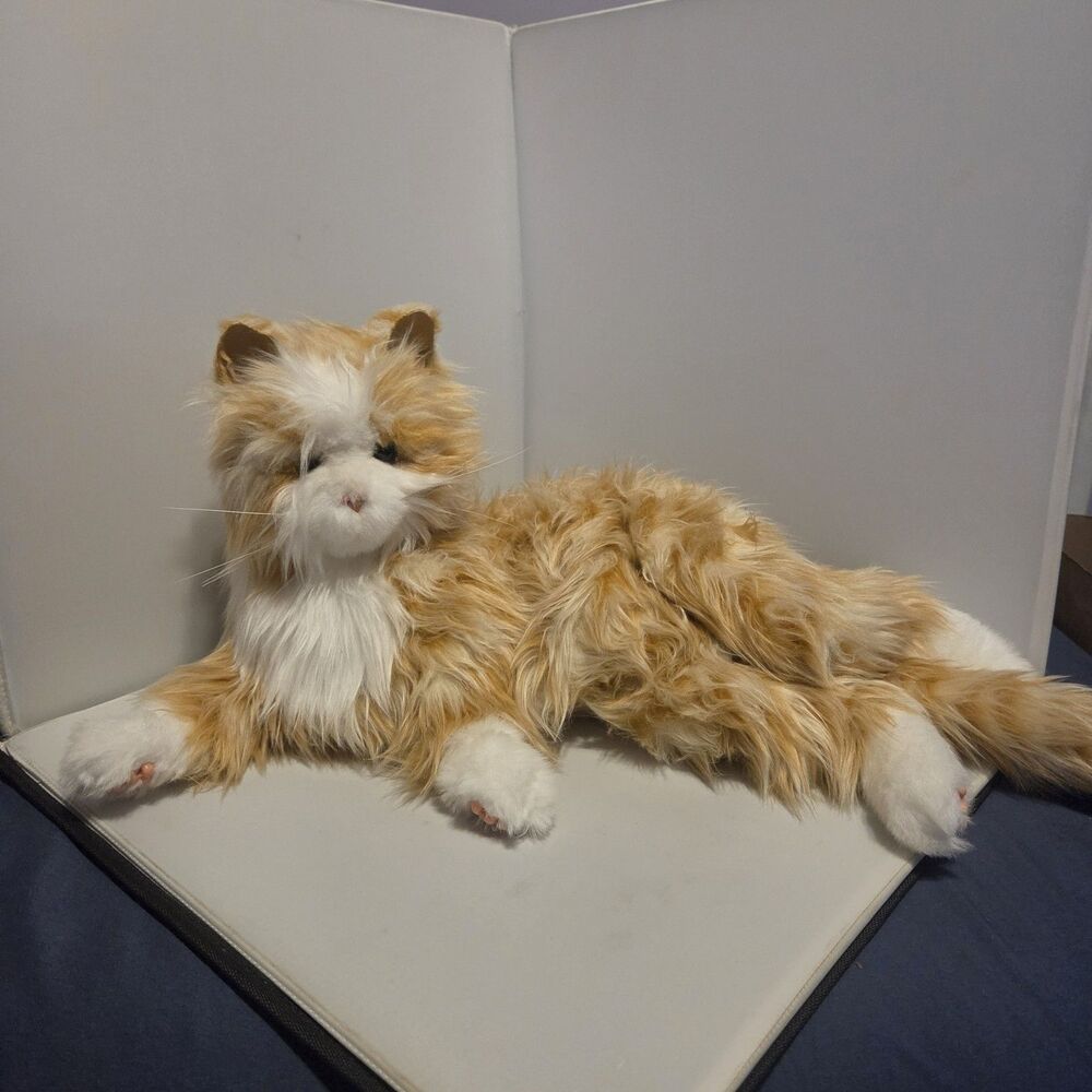 Ageless Innovations Joy For All Companion Pets Interactive Orange TabbyCat Works